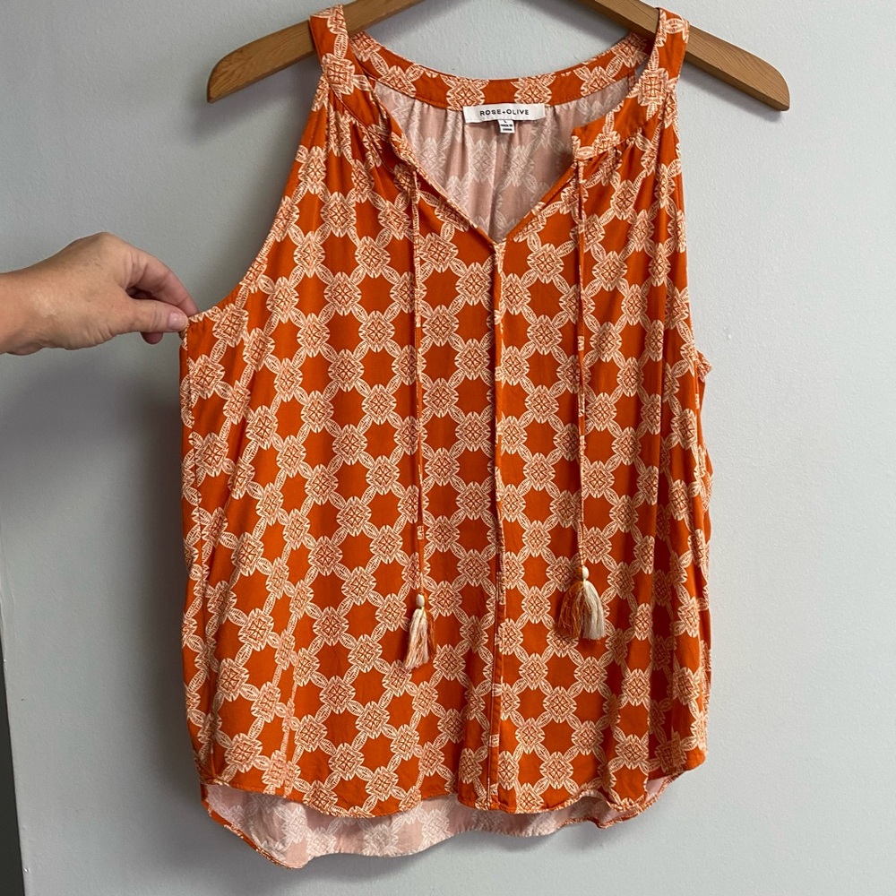ROSE & OLIVE TOP - LARGE - Picture 2 of 7